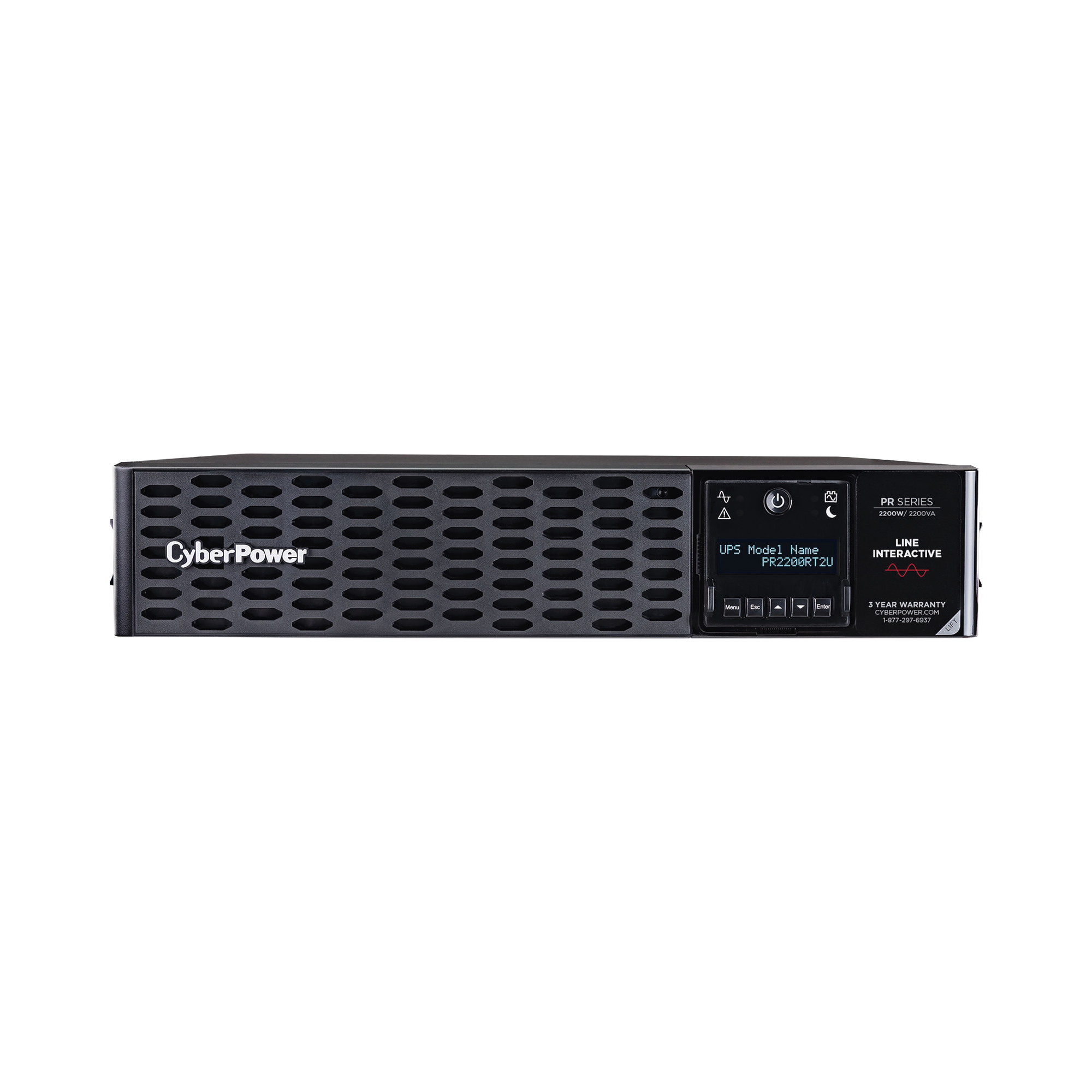 UPS de 2200 VA/2200 W, Topología Línea Interactiva, Entrada 120 Vca NEMA L5-30P, Onda Senoidal Pura, Torre o Rack 2 UR, Con 8 Tomas NEMA 5-20R UPS de 2200 VA/2200 W, Topología Línea Interactiva, Entrada 120 Vca NEMA L5-30P, Onda Senoidal Pura, Torre o Rack 2 UR, Con 8 Tomas NEMA 5-20R
